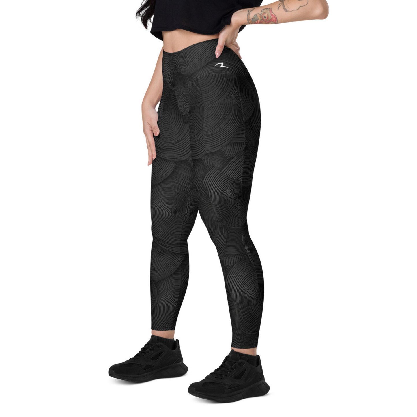 Midnight Spiral Recycled Leggings