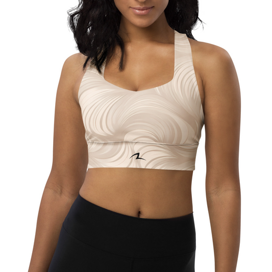 Oat Swirl Recycled Sports Bra